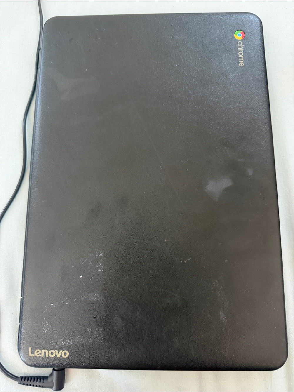 Lenovo Black Chromebook with Chrome OS Badge